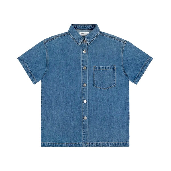 PARKE | Short Sleeve Denim Shirt