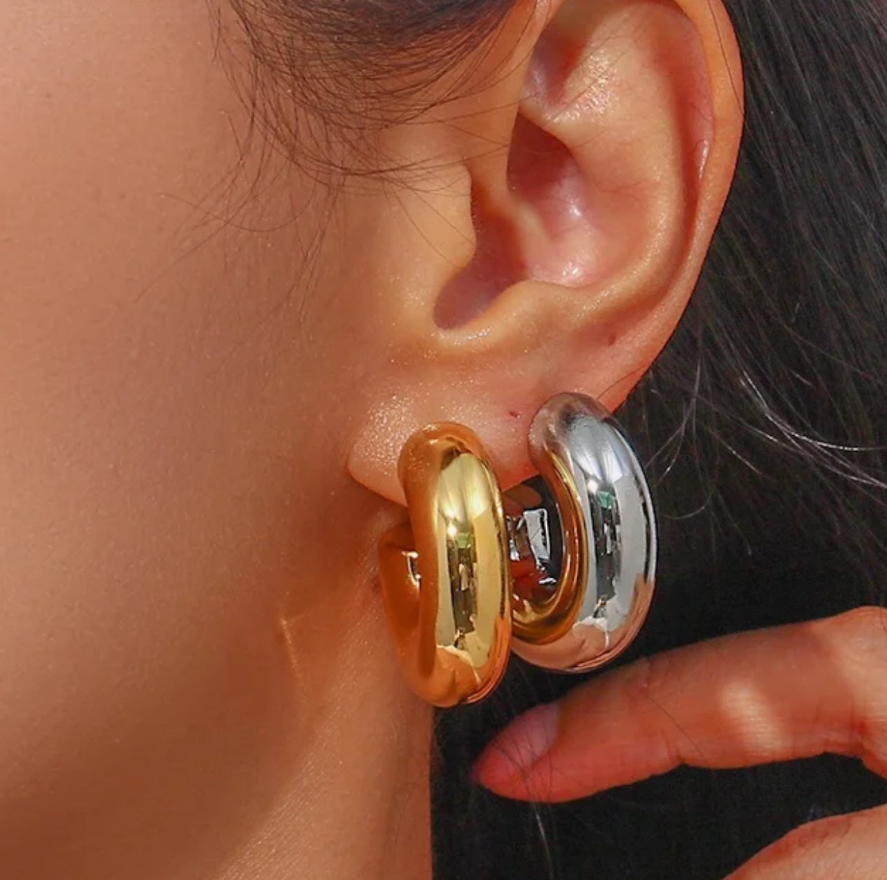 Chunky C Hoops