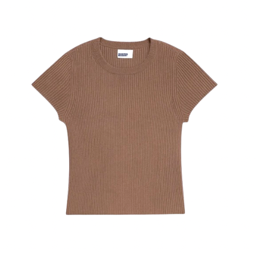 The Ester Ribbed Tee - PANGOLIAN