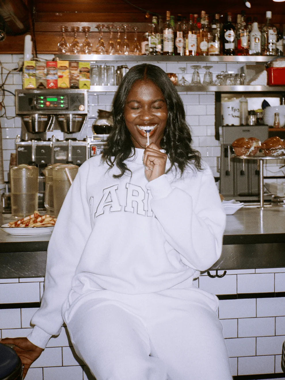 Varsity Mockneck - Inside Out Grey