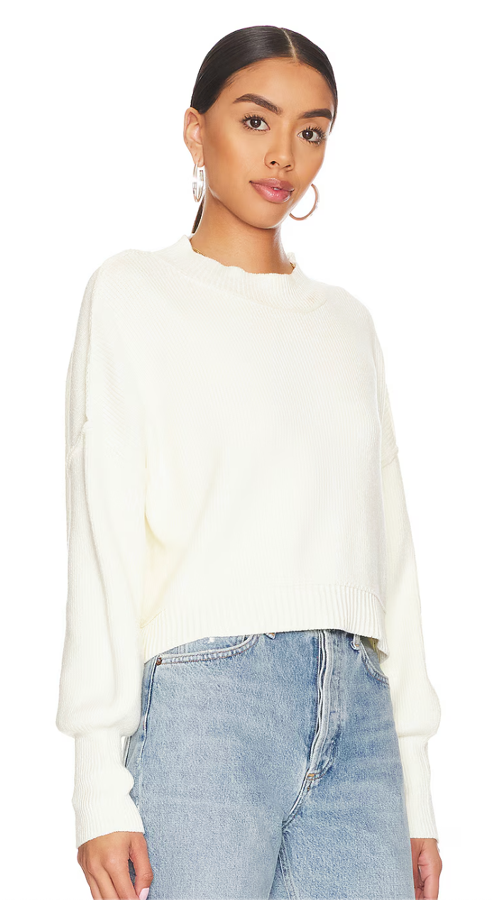 Easy Street Crop Pullover - Moonglow