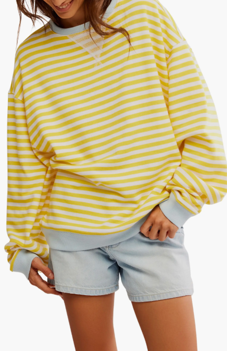 Classic Striped Crew - Dandelion Combo
