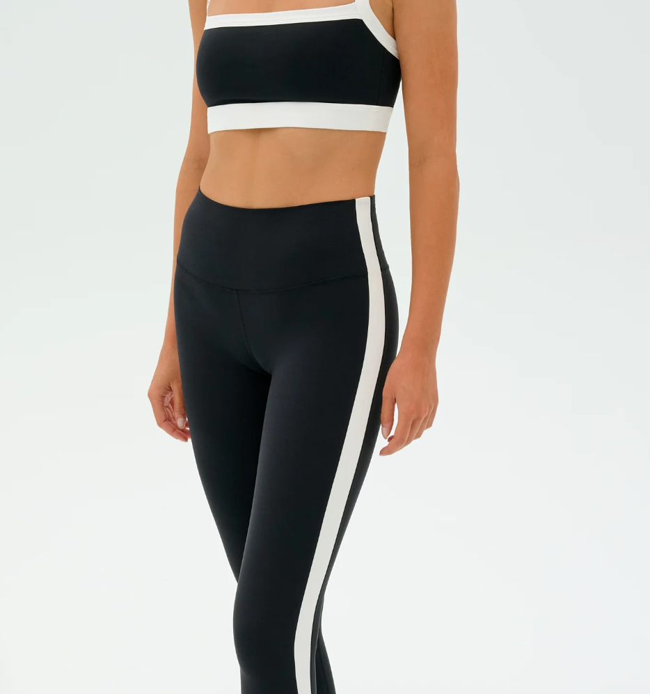 Clare High Waist Rigor 7/8 - Black/White