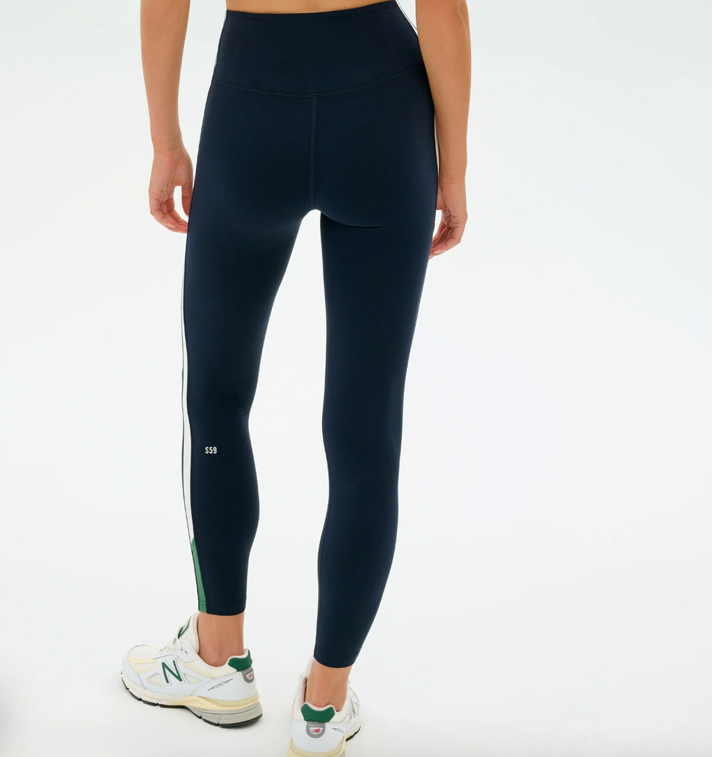 Layla Airweight High Waist 7/8 - Indigo/White