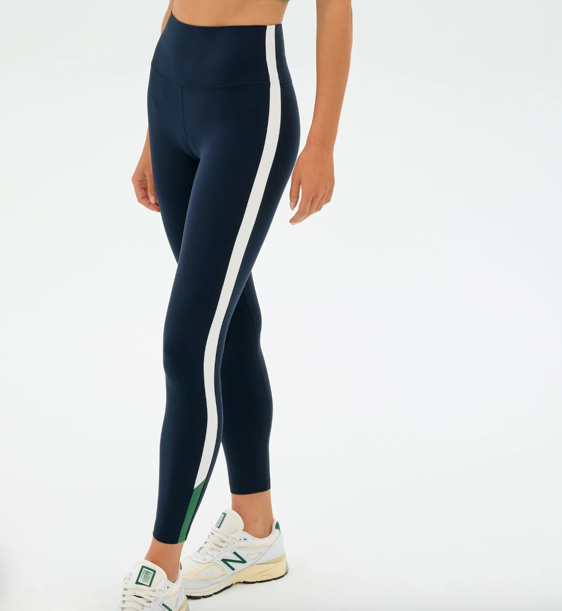 Layla Airweight High Waist 7/8 - Indigo/White
