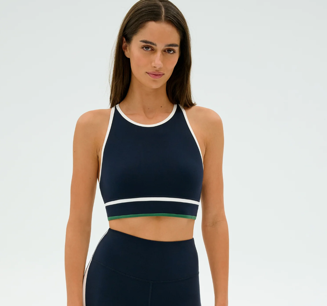 Layla Airweight Bra - Indigo/White