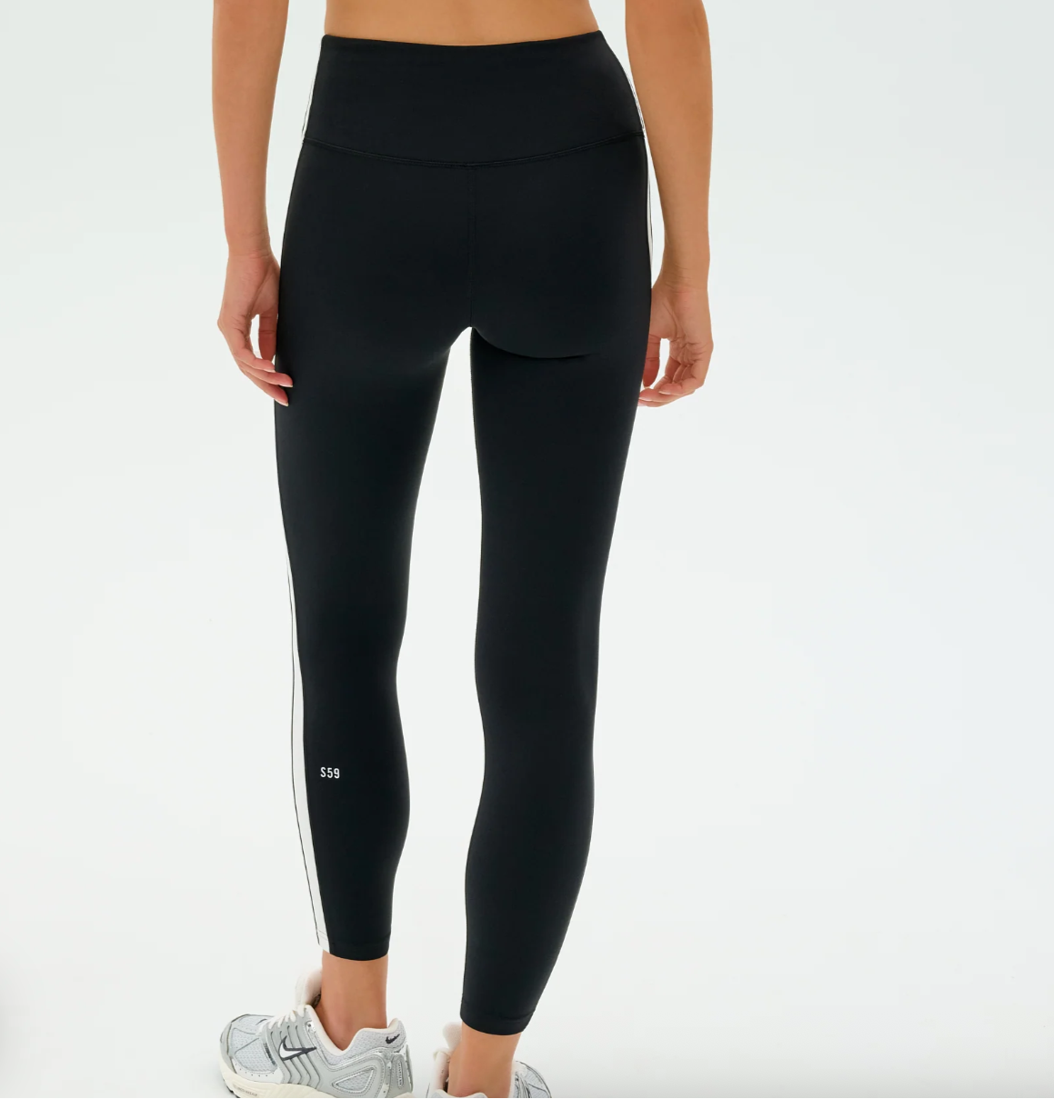 Clare High Waist Rigor 7/8 - Black/White