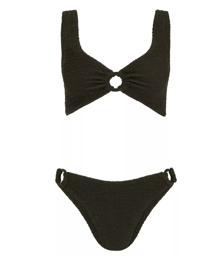 Hallie Bikini - Metallic Khaki