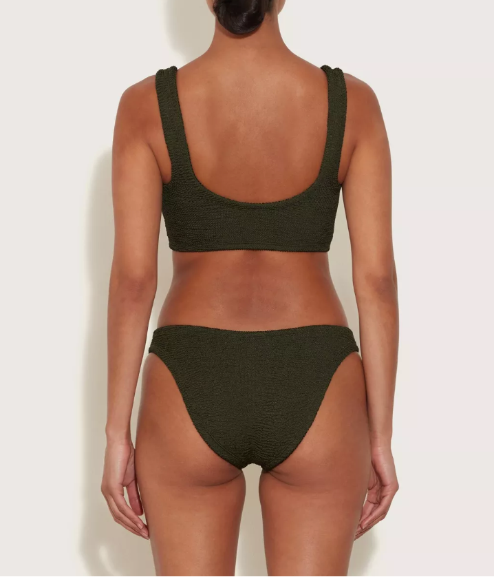 Hallie Bikini - Metallic Khaki