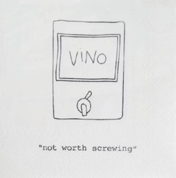 Cocktail Napkin - Not Worth Screwing