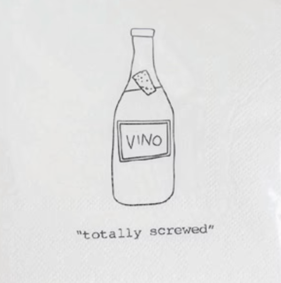 Cocktail Napkin - Totally Screwed