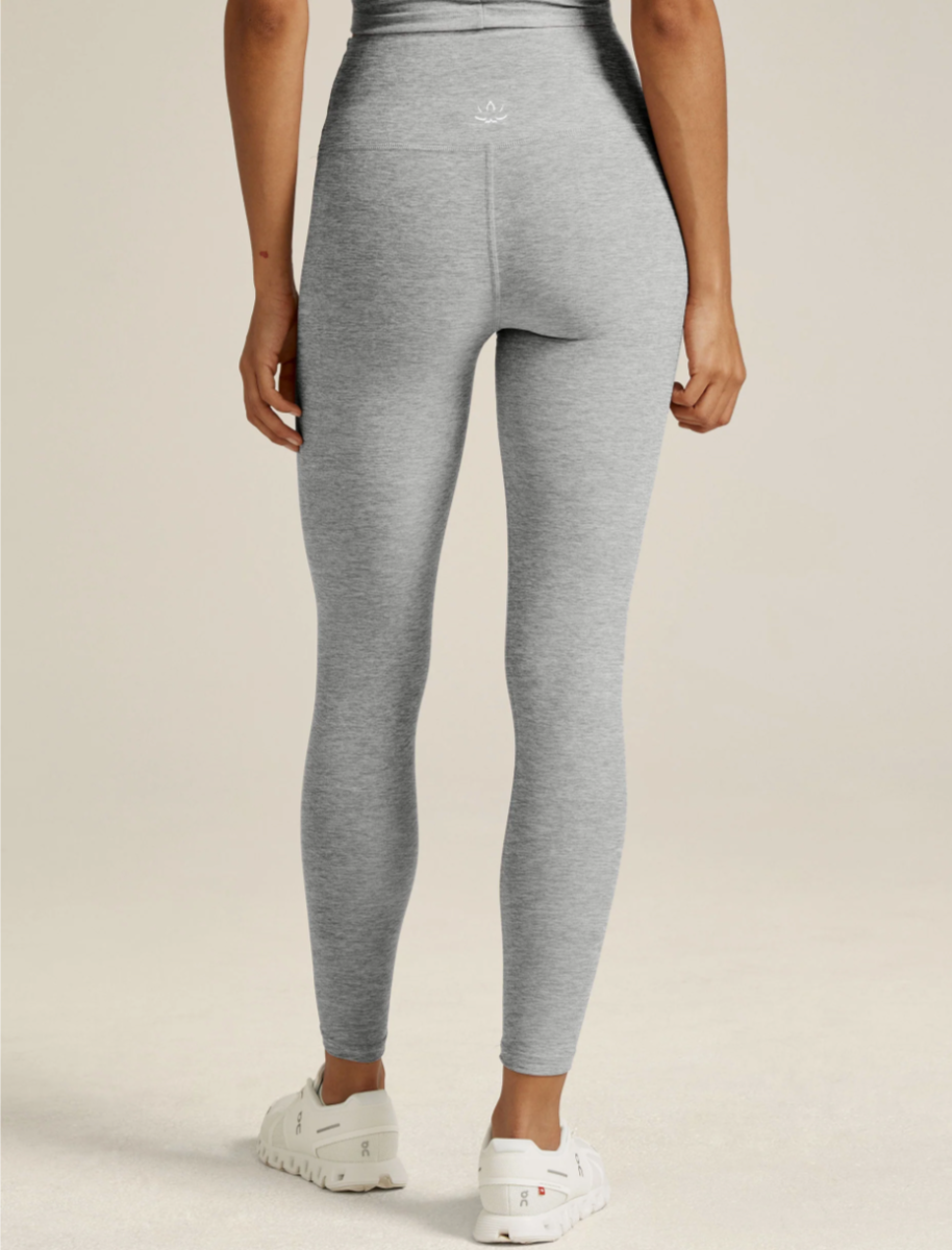 Spacedye Caught In The Midi High Waisted Legging - Silver Mist