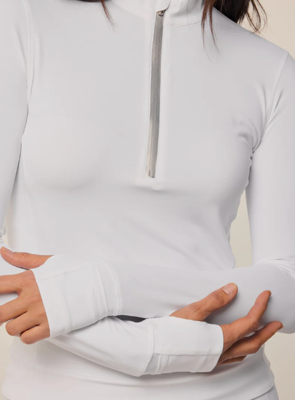 Halley Long Sleeve Quarter-Zip - Arctic