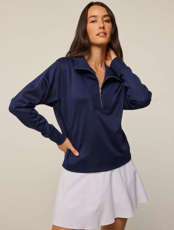 Wren Quarter-Zip Sweatshirt - Maltese Blue