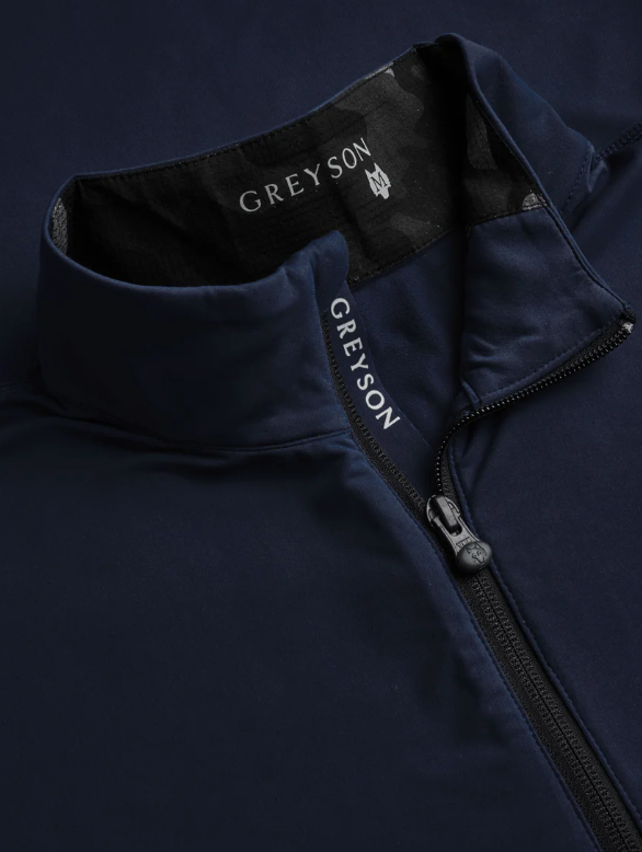 Tate Mockneck Quarter-Zip - Maltese Blue