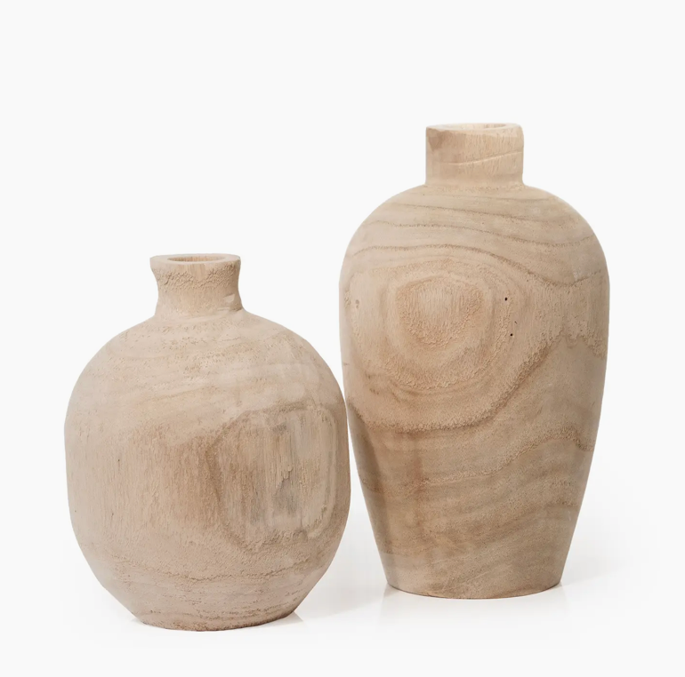 Paulownia Wood Large Vase
