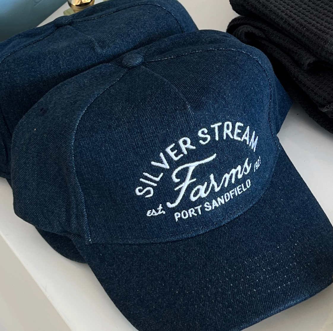 Trucker Hat - Silver Stream Denim
