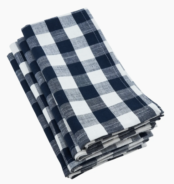 Gingham Dinner Napkin - 4 Pack