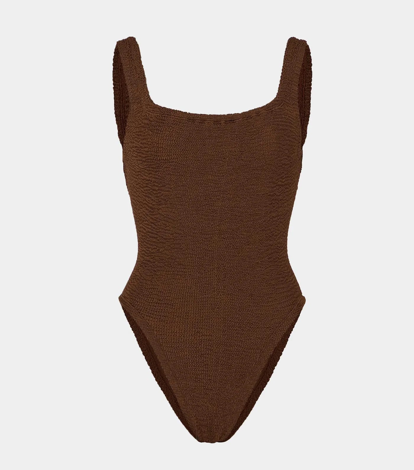 Square Neck Swim - Metallic Chocolate