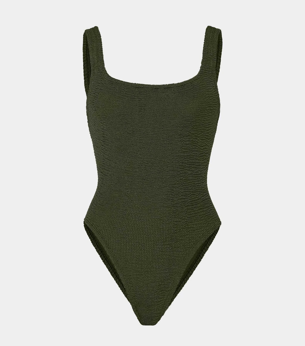 Square Neck Swim - Metallic Khaki